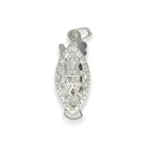 🆕🔗 Pearl Clasp - Oval Filigree