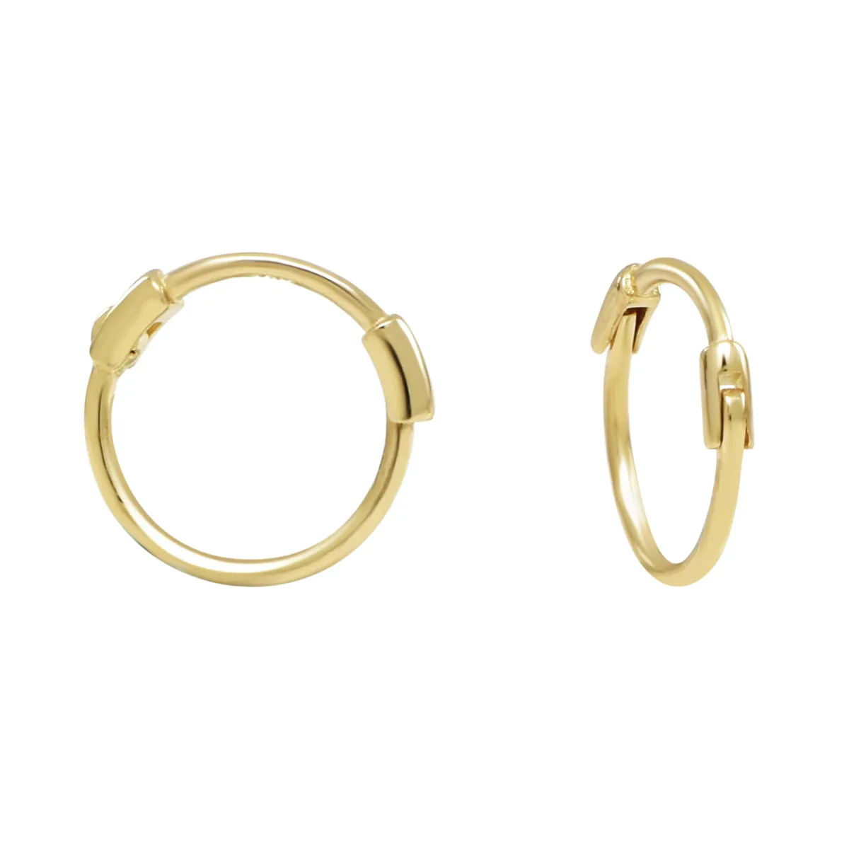 10k Solid Gold Thin Huggies