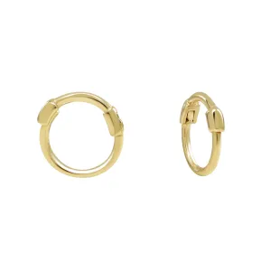 10k Solid Gold Thin Huggies