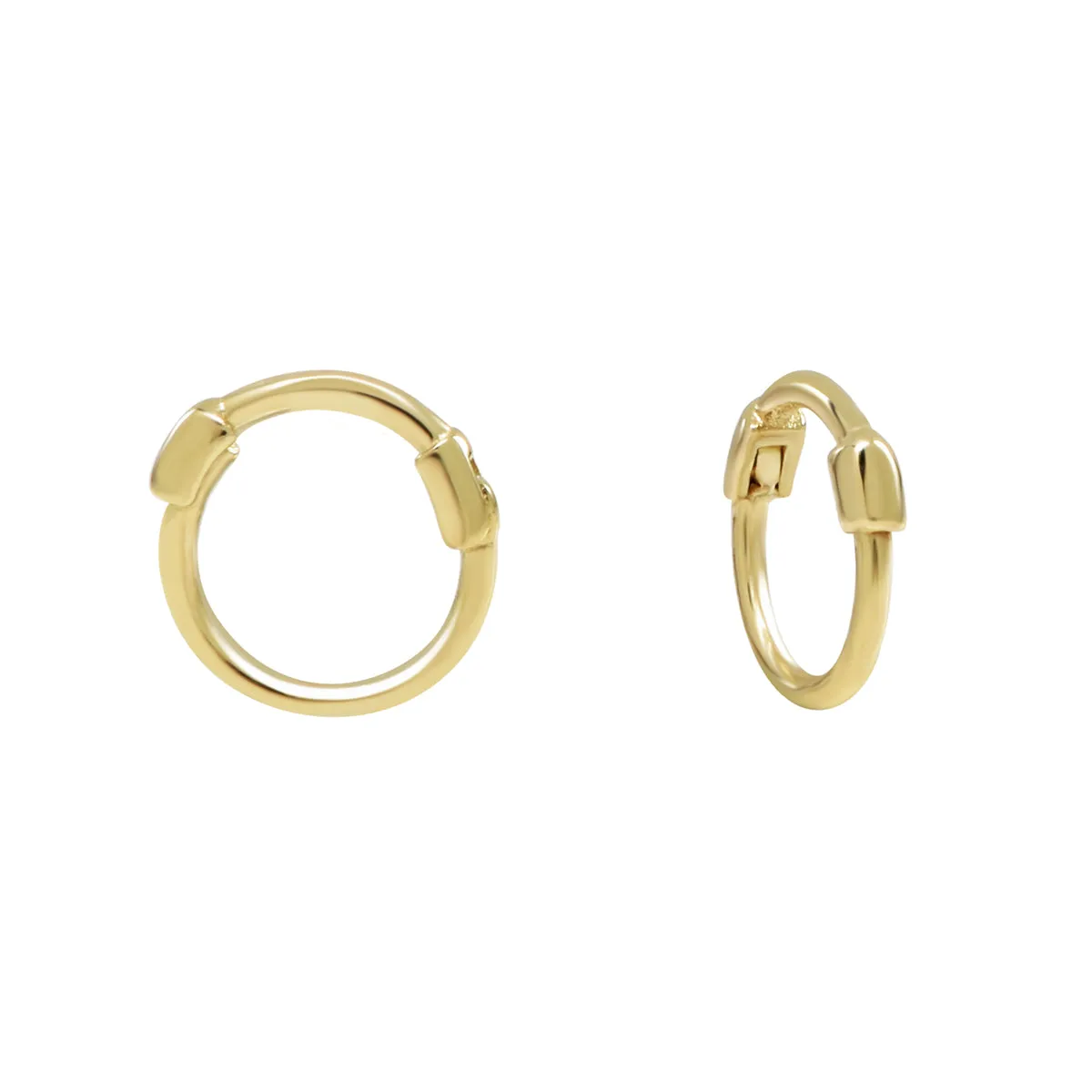 10k Solid Gold Thin Huggies
