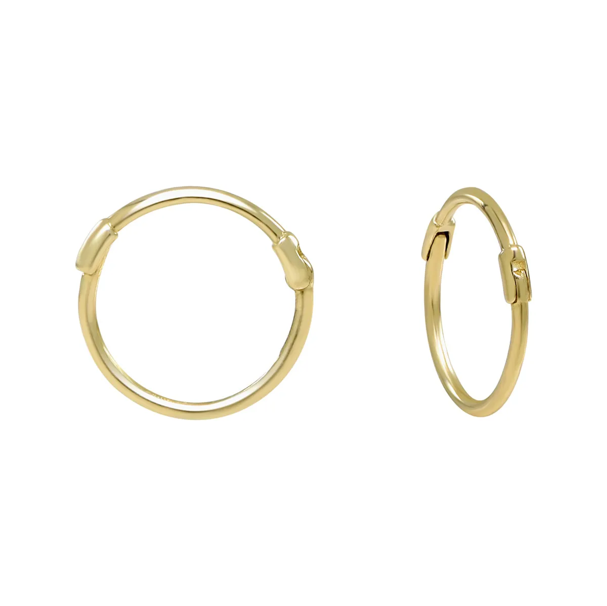 10k Solid Gold Thin Huggies