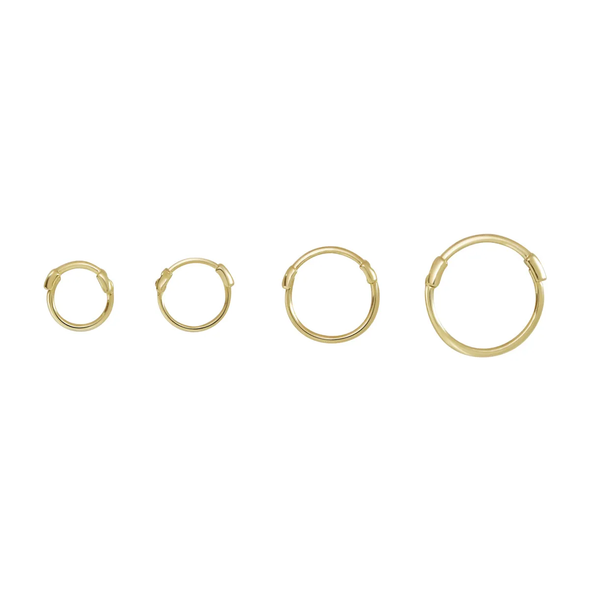 10k Solid Gold Thin Huggies