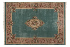 10x13.5 Vintage Japanese Savonnerie Design Carpet