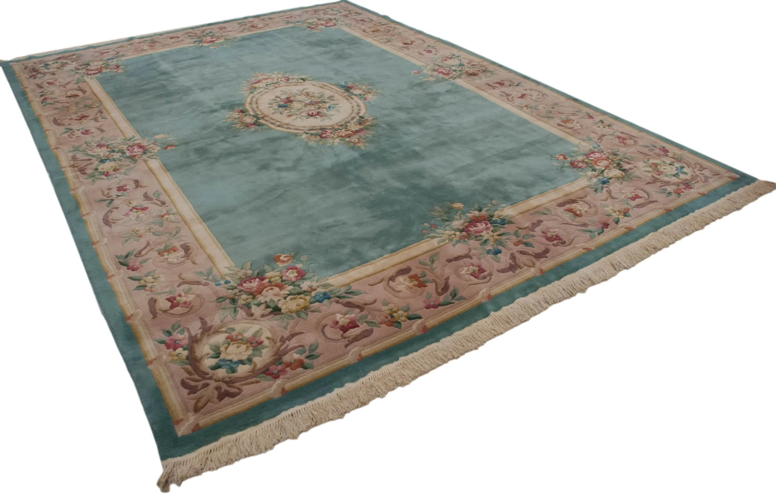 10x13.5 Vintage Japanese Savonnerie Design Carpet