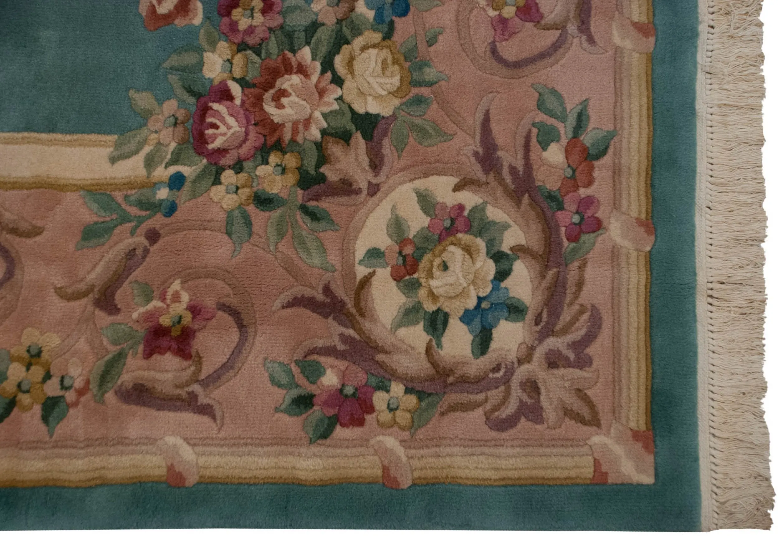 10x13.5 Vintage Japanese Savonnerie Design Carpet