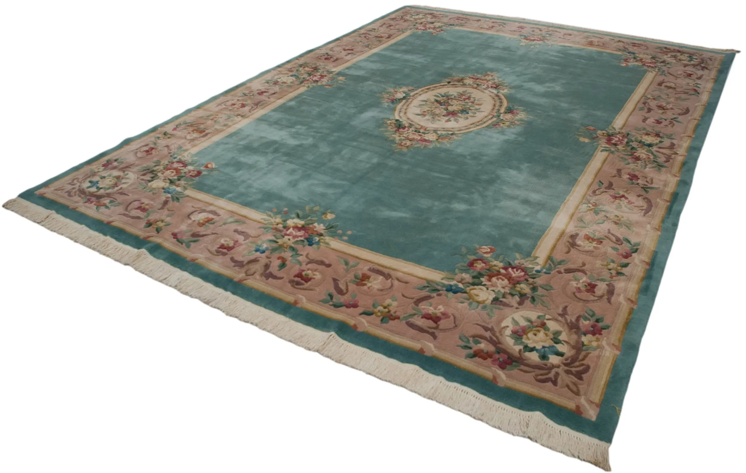 10x13.5 Vintage Japanese Savonnerie Design Carpet