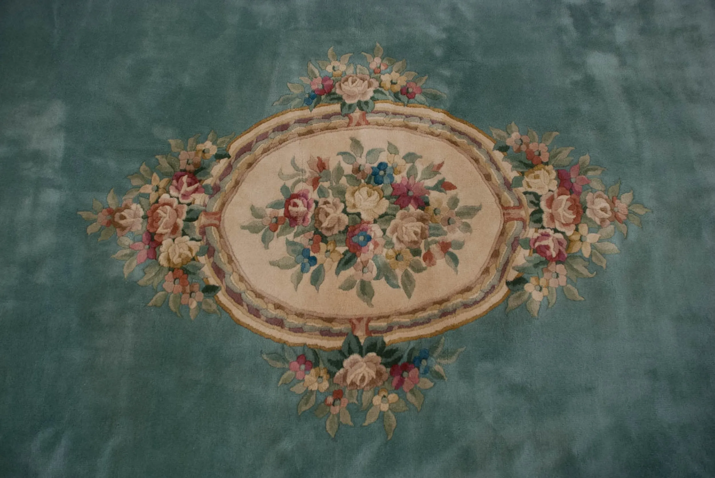 10x13.5 Vintage Japanese Savonnerie Design Carpet
