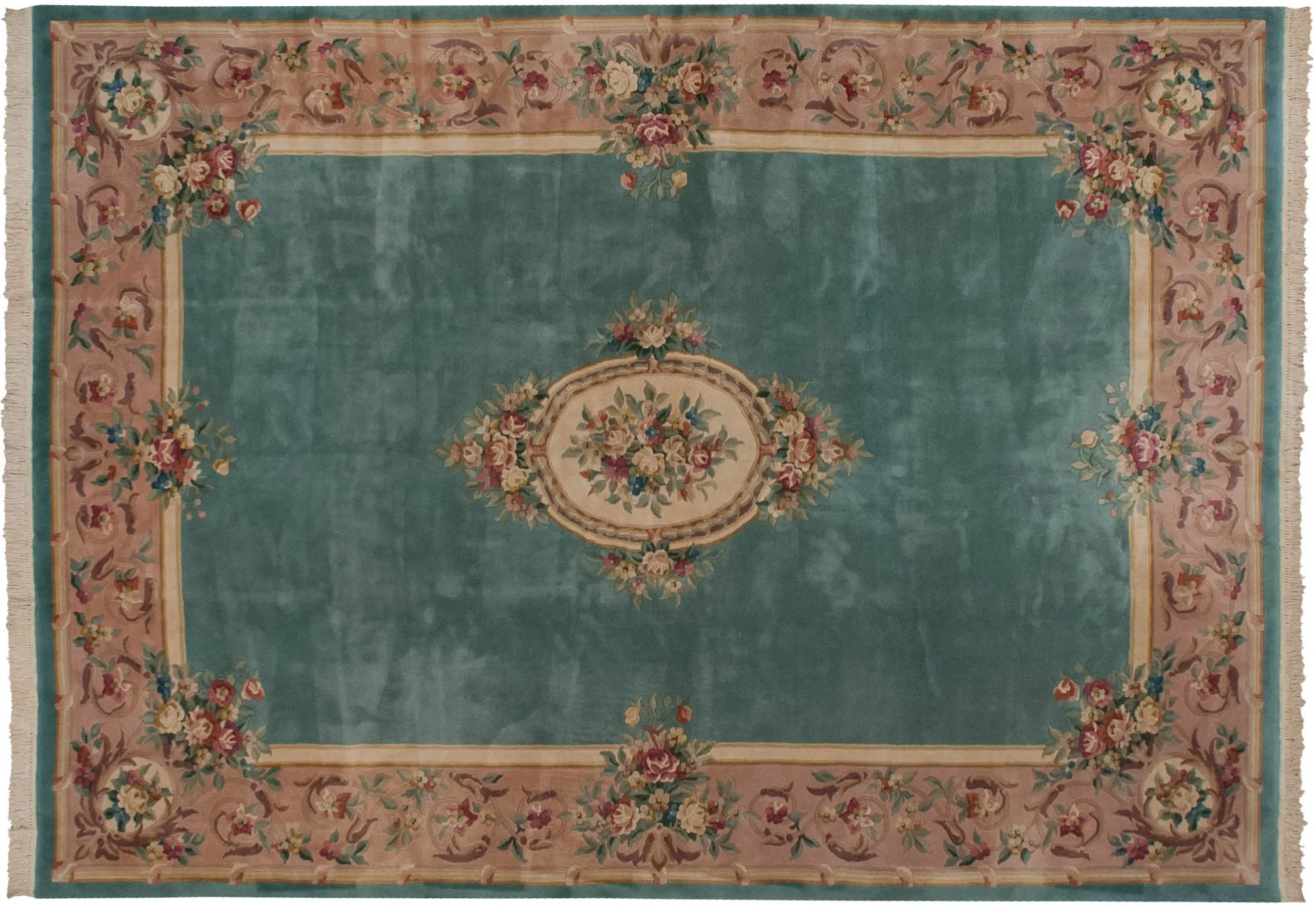 10x13.5 Vintage Japanese Savonnerie Design Carpet