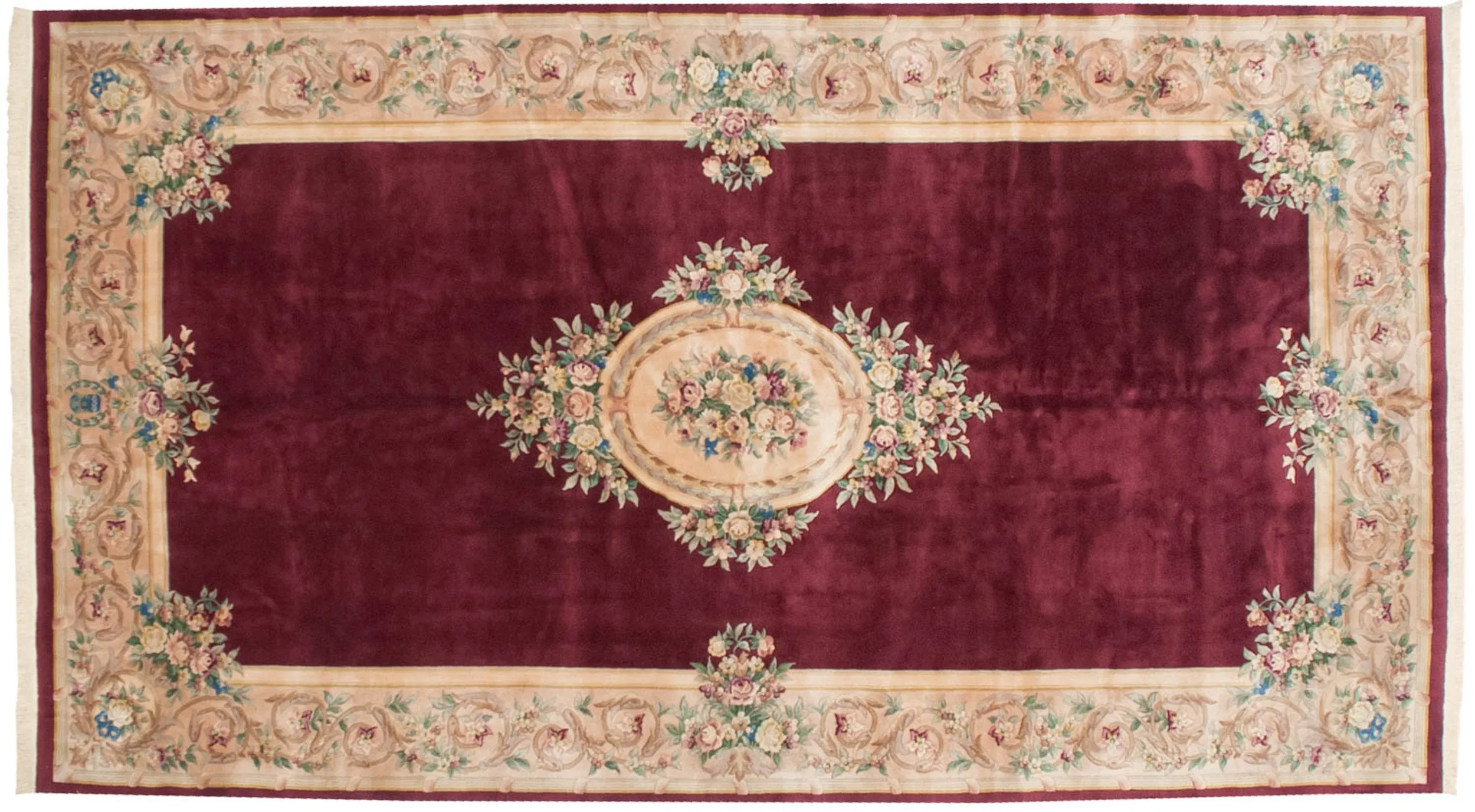 10x17.5 Vintage Fine Japanese Savonnerie Design Carpet