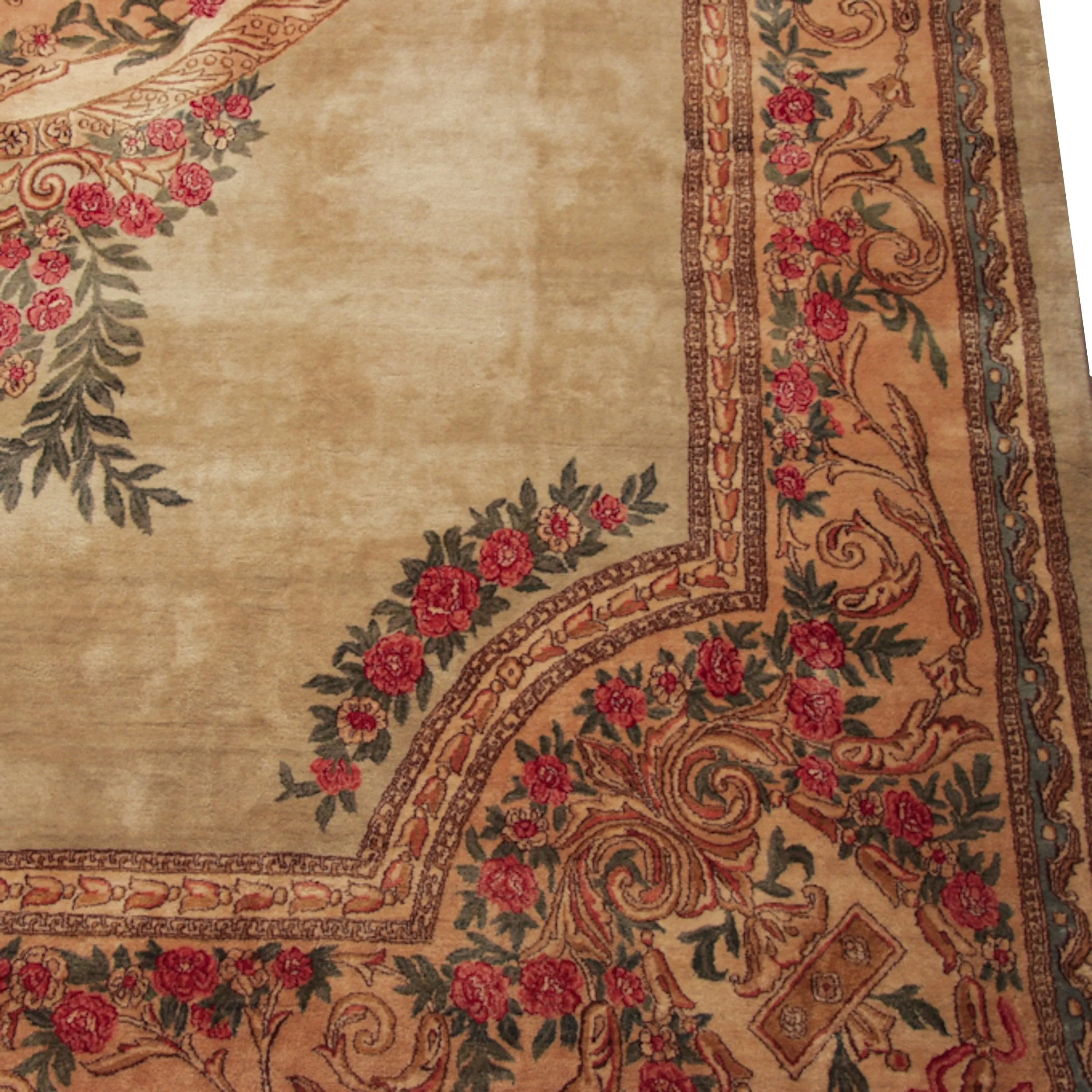 11.5x20.5 Vintage Fine Kerman Carpet