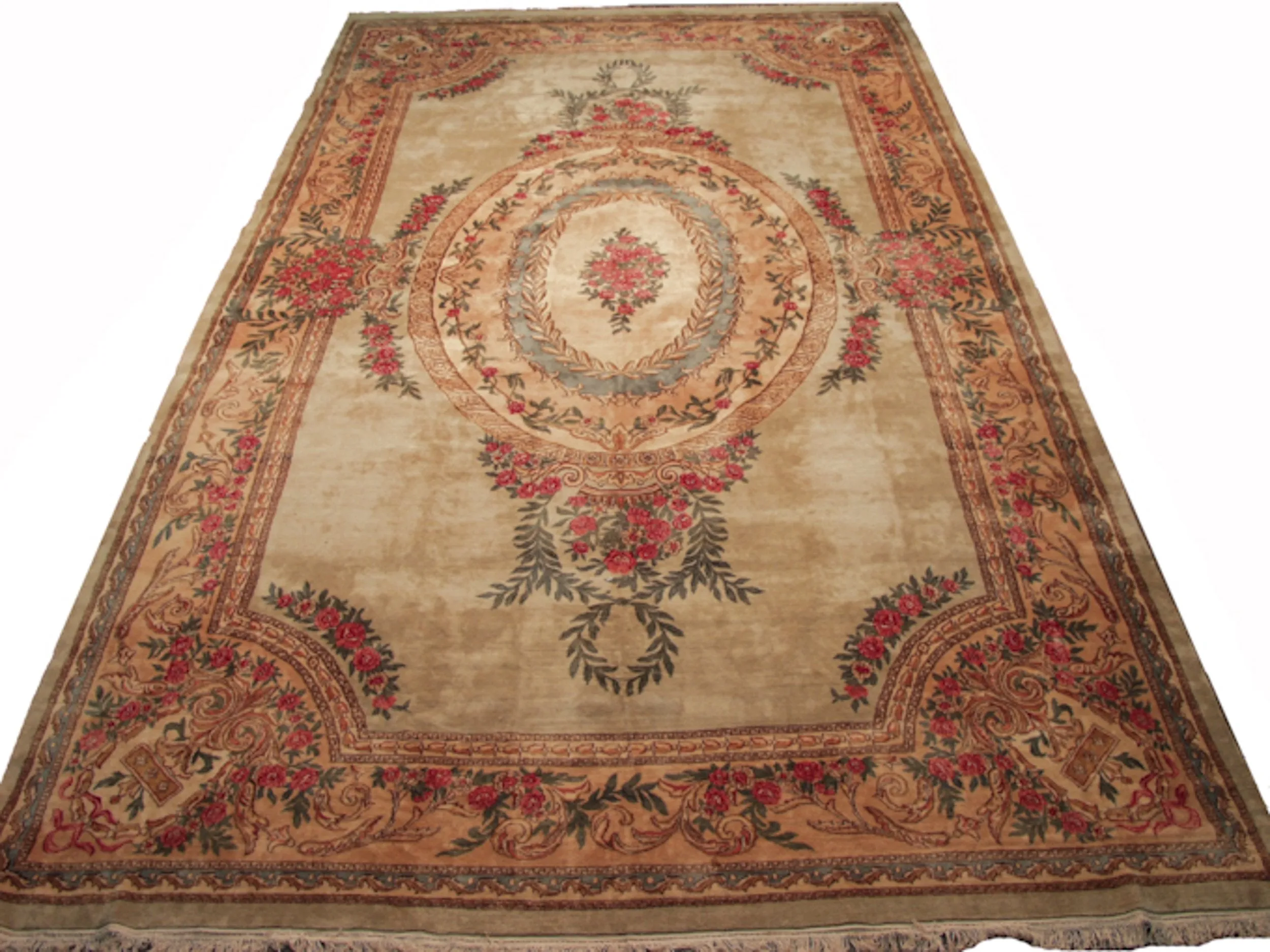 11.5x20.5 Vintage Fine Kerman Carpet