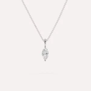 1/2 carat Marquise Diamond Pendant Necklace