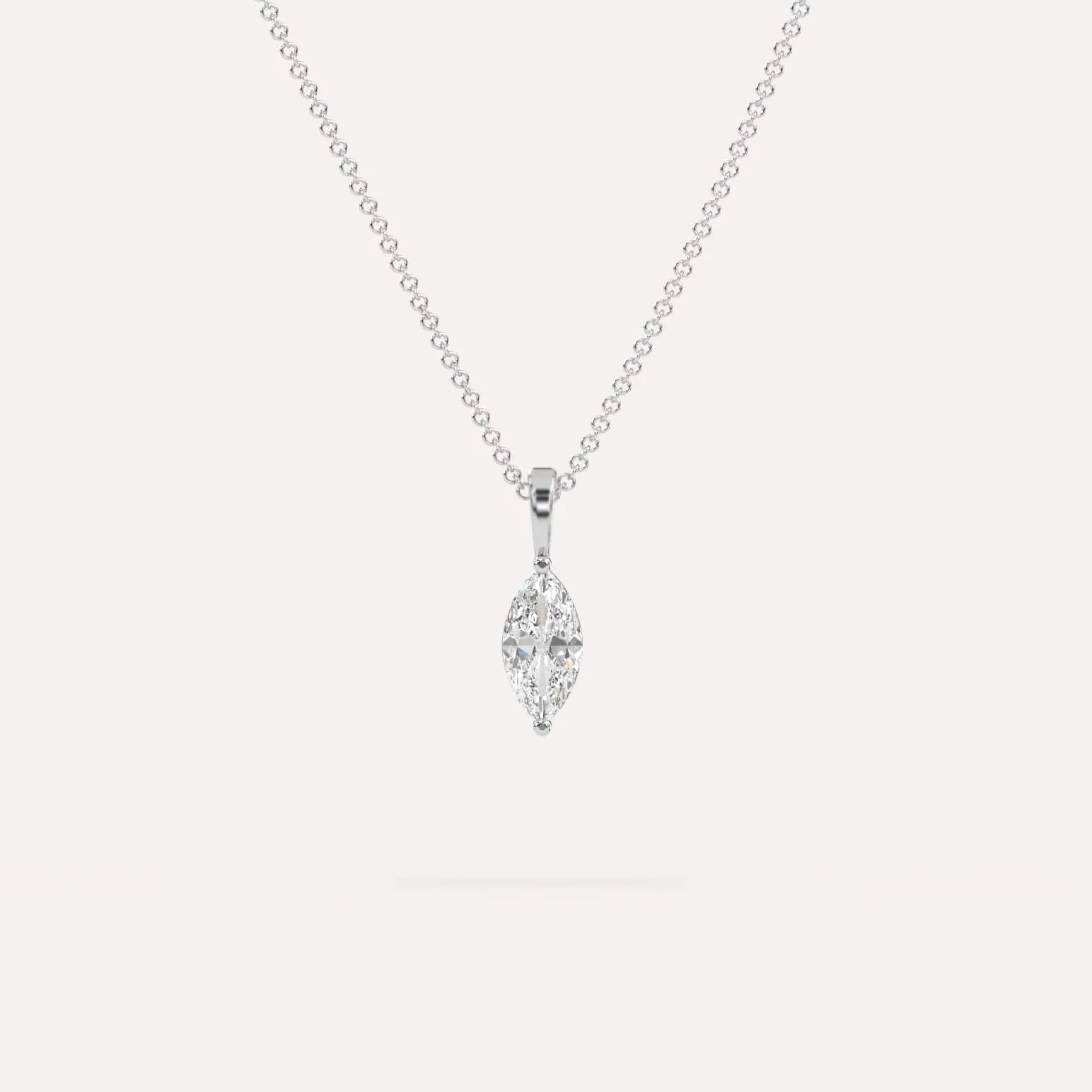 1/2 carat Marquise Diamond Pendant Necklace