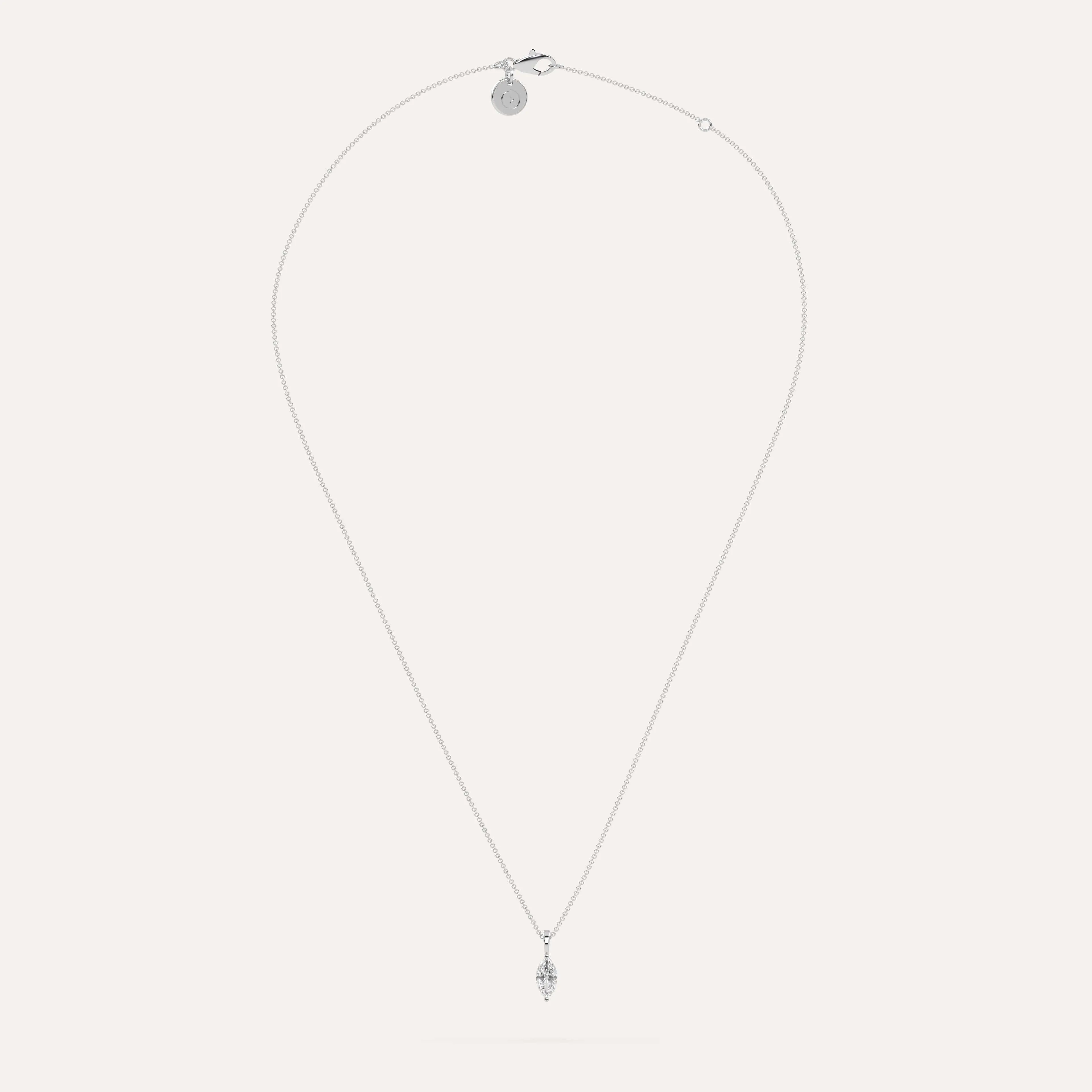1/2 carat Marquise Diamond Pendant Necklace
