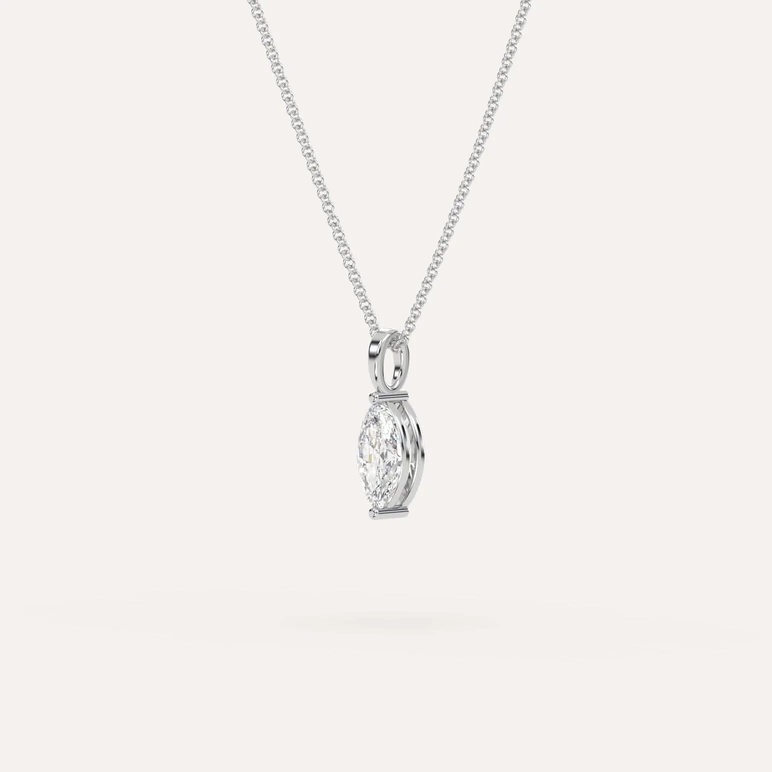 1/2 carat Marquise Diamond Pendant Necklace