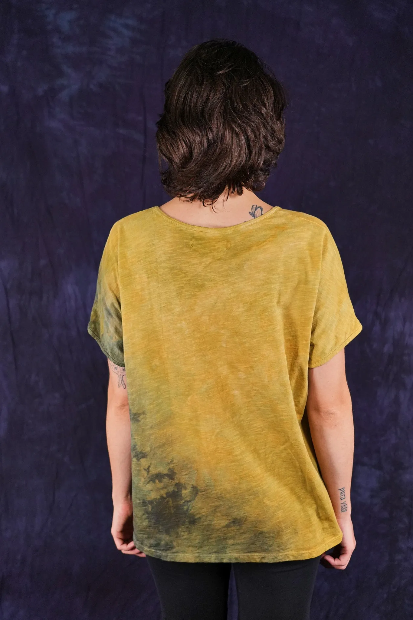 1250 HD Hand Dyed Moon Tee Sunflower Shadow