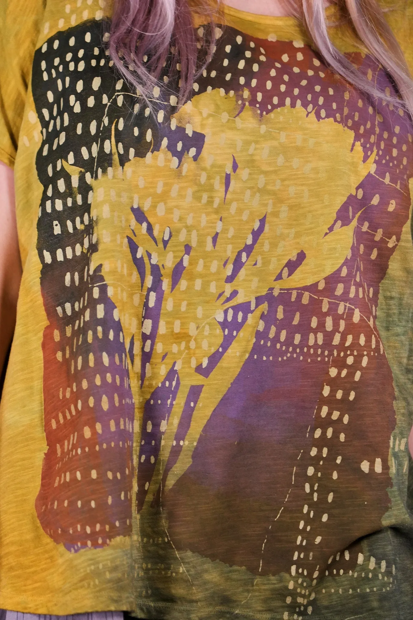 1250 HD Hand Dyed Moon Tee Sunflower Shadow