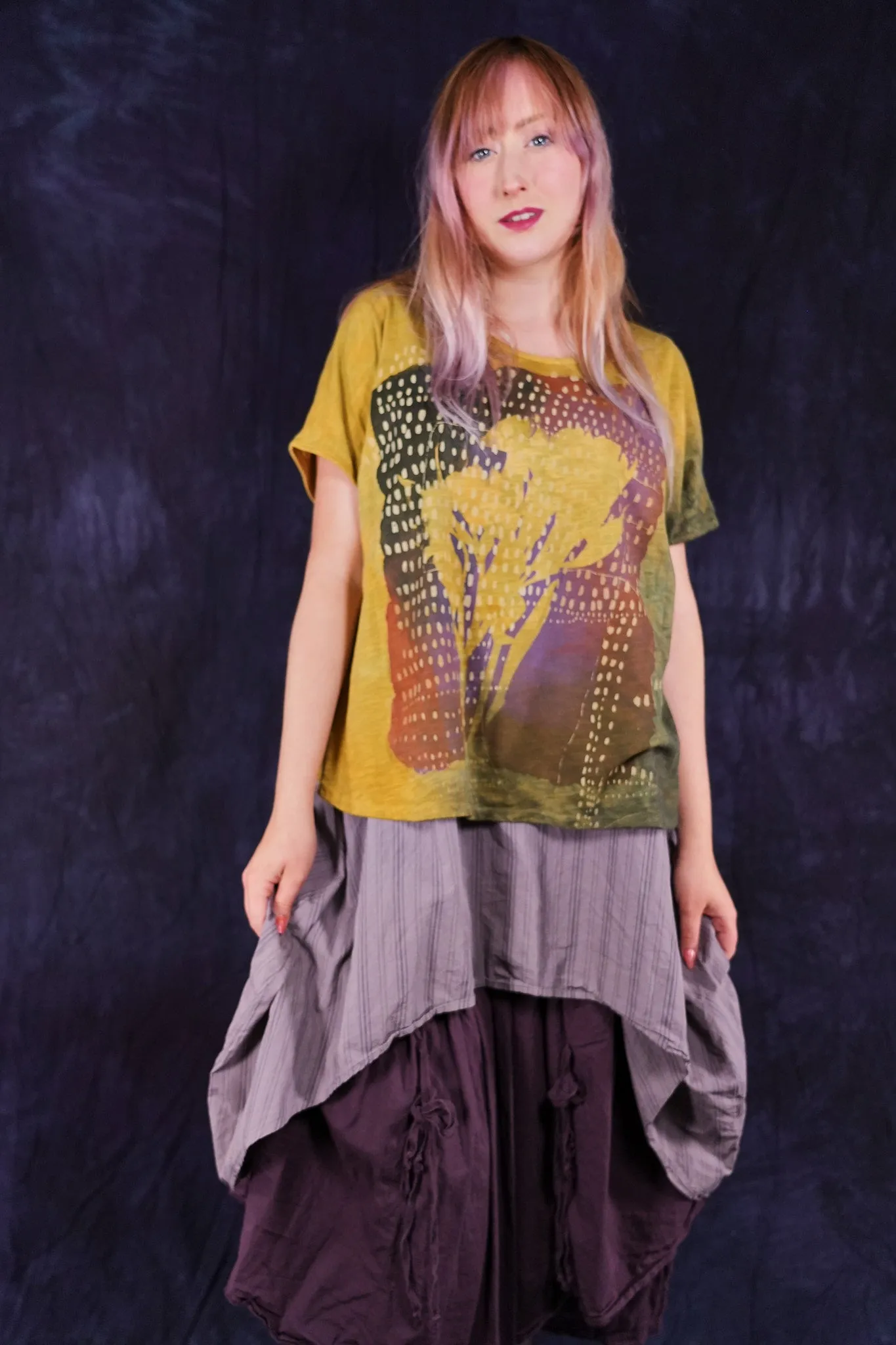 1250 HD Hand Dyed Moon Tee Sunflower Shadow