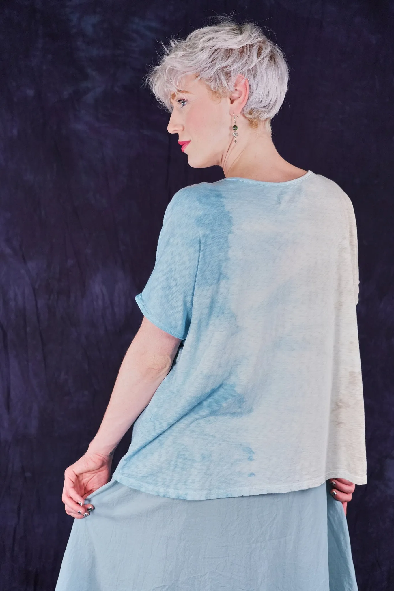 1250HD Hand dyed Moon Tee Air Element-P