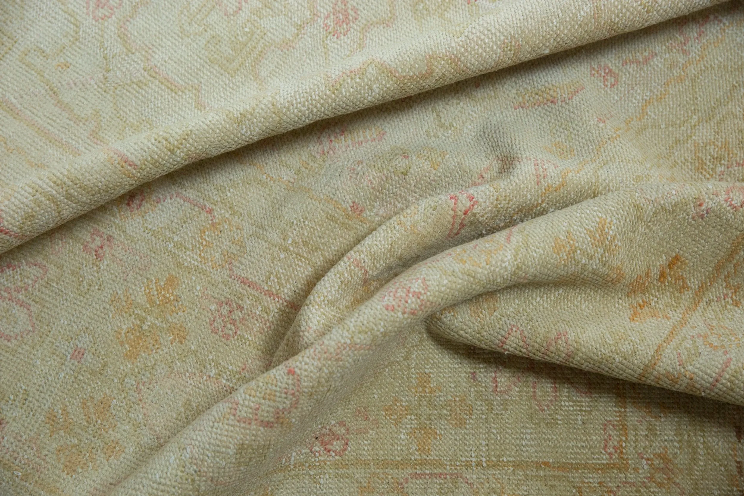 12.5x15.5 Vintage Distressed Oushak Carpet