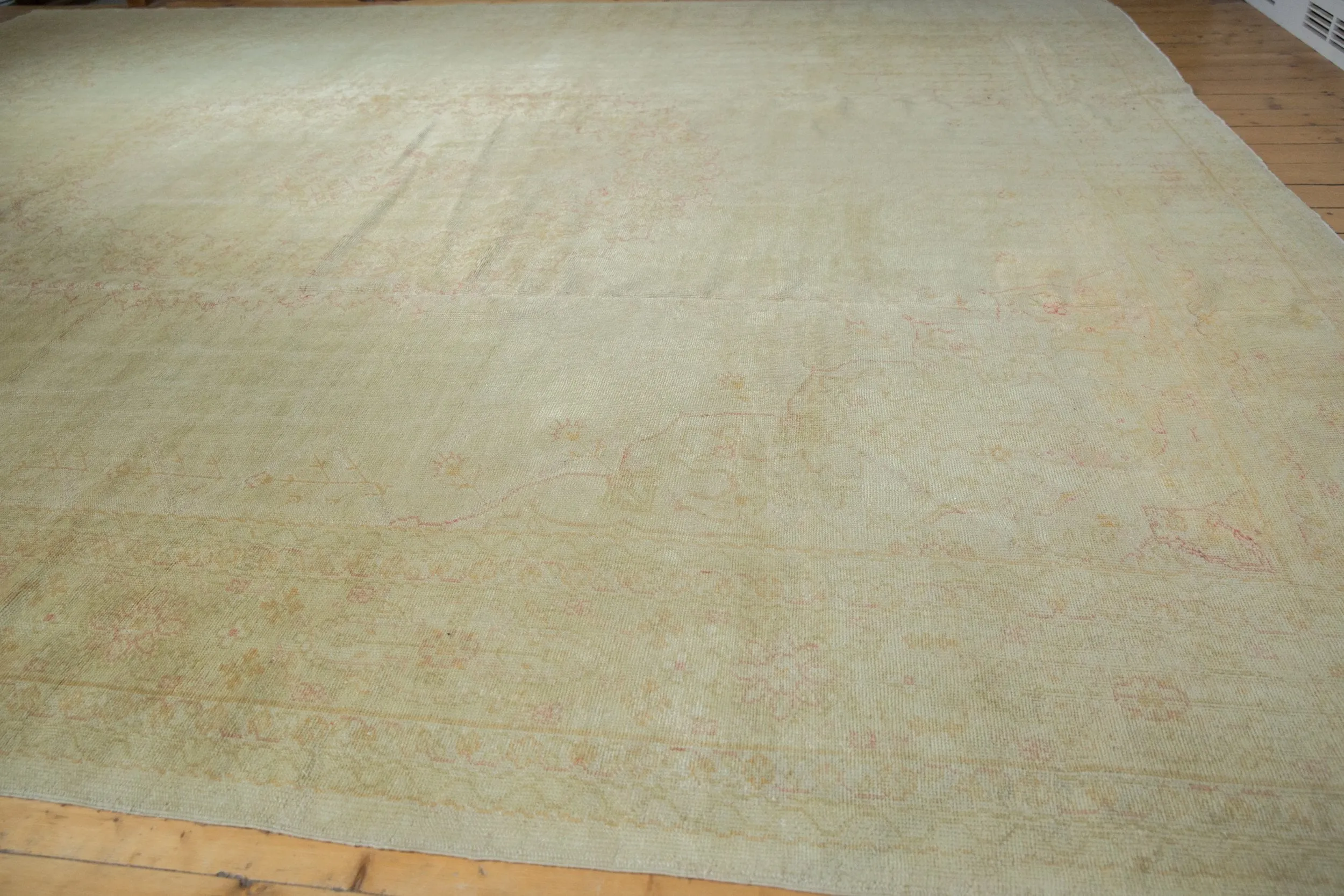 12.5x15.5 Vintage Distressed Oushak Carpet