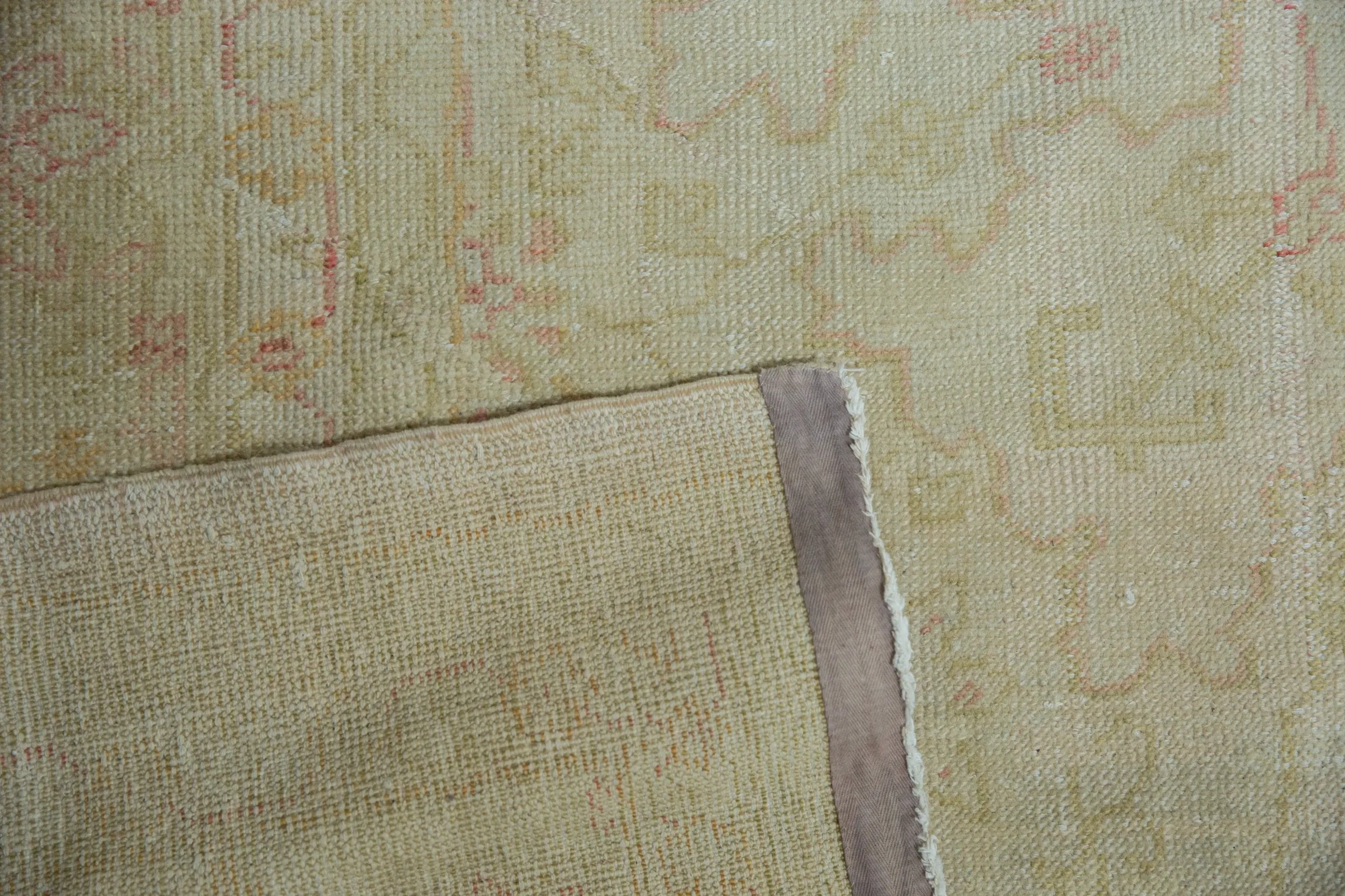 12.5x15.5 Vintage Distressed Oushak Carpet