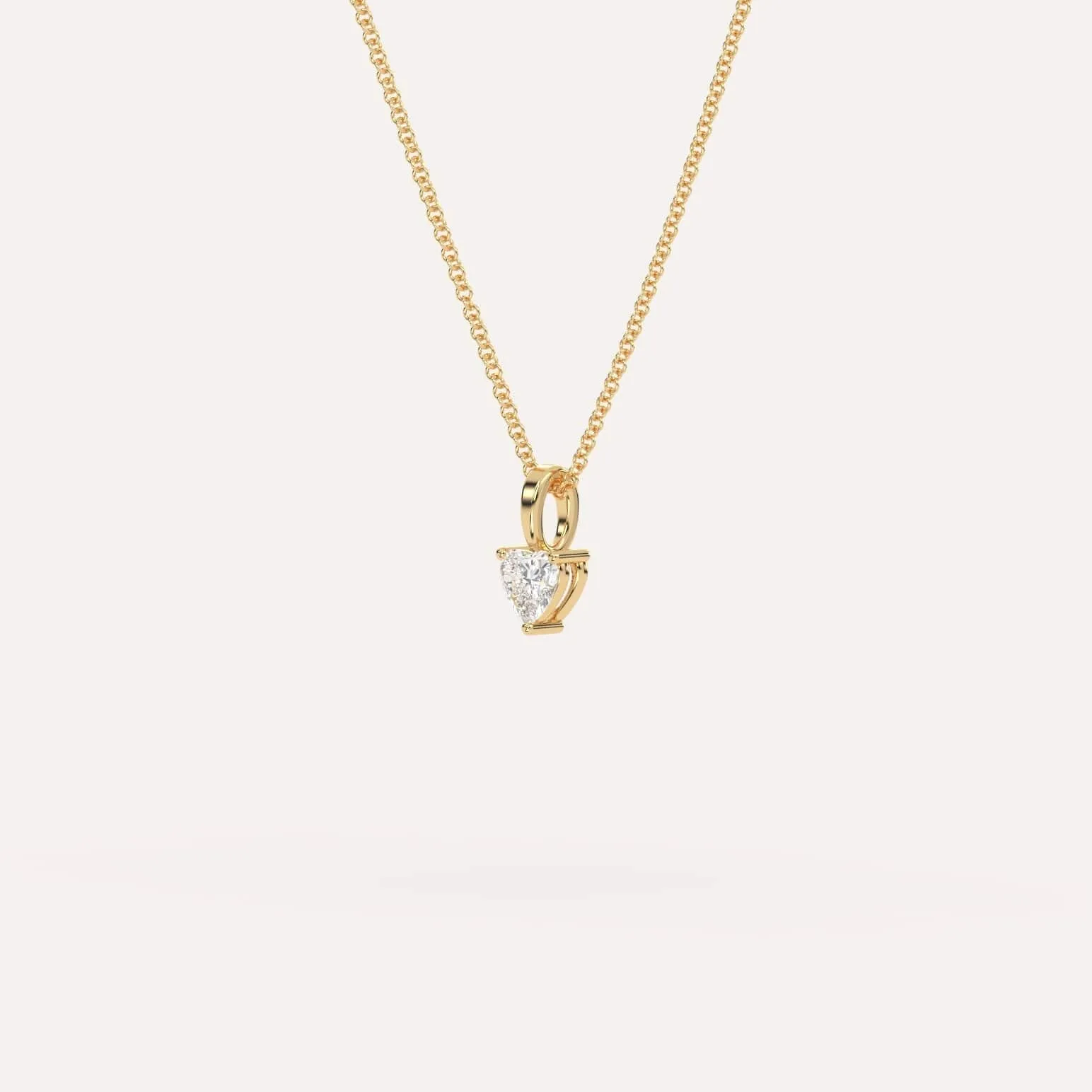 1/4 carat Heart Diamond Pendant Necklace
