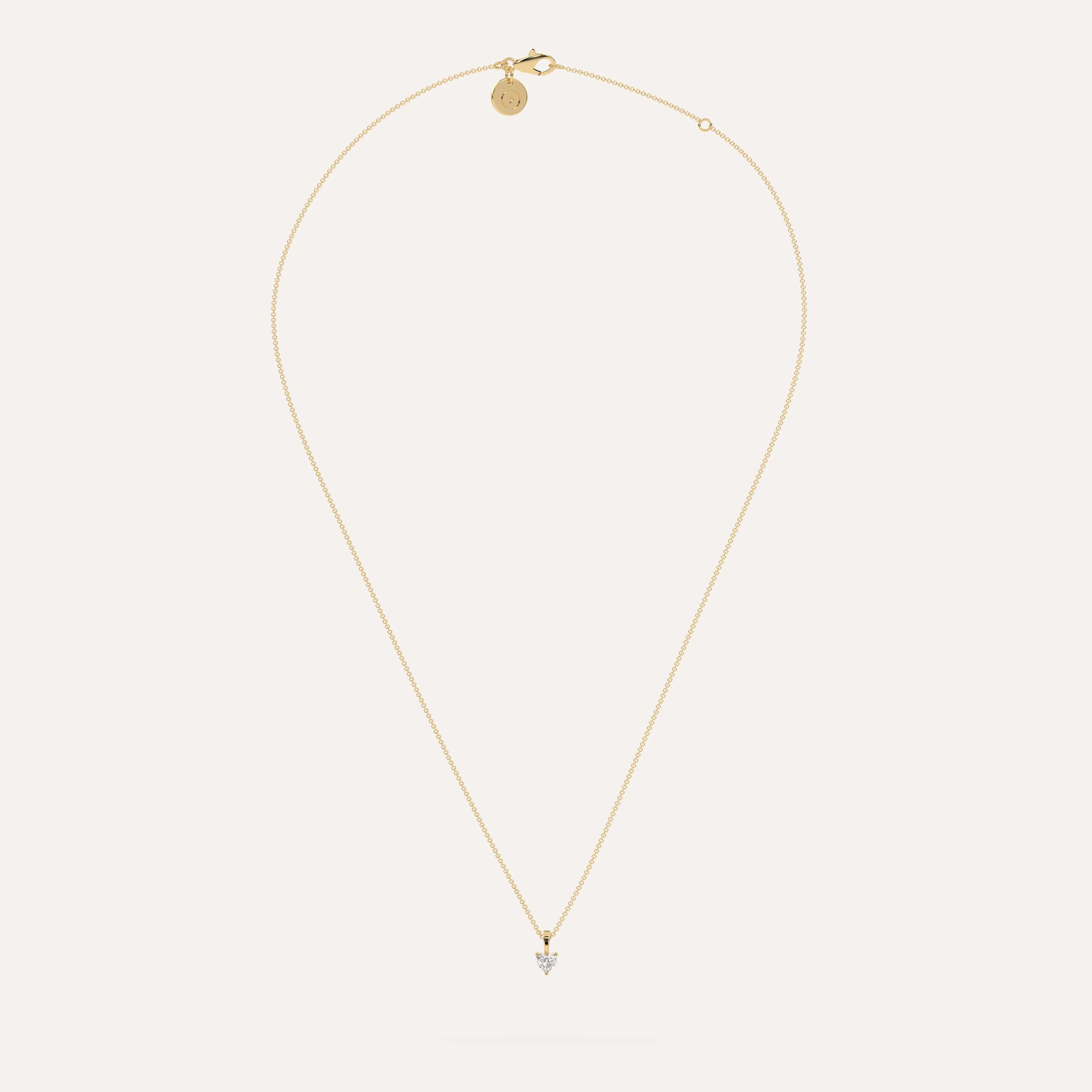 1/4 carat Heart Diamond Pendant Necklace