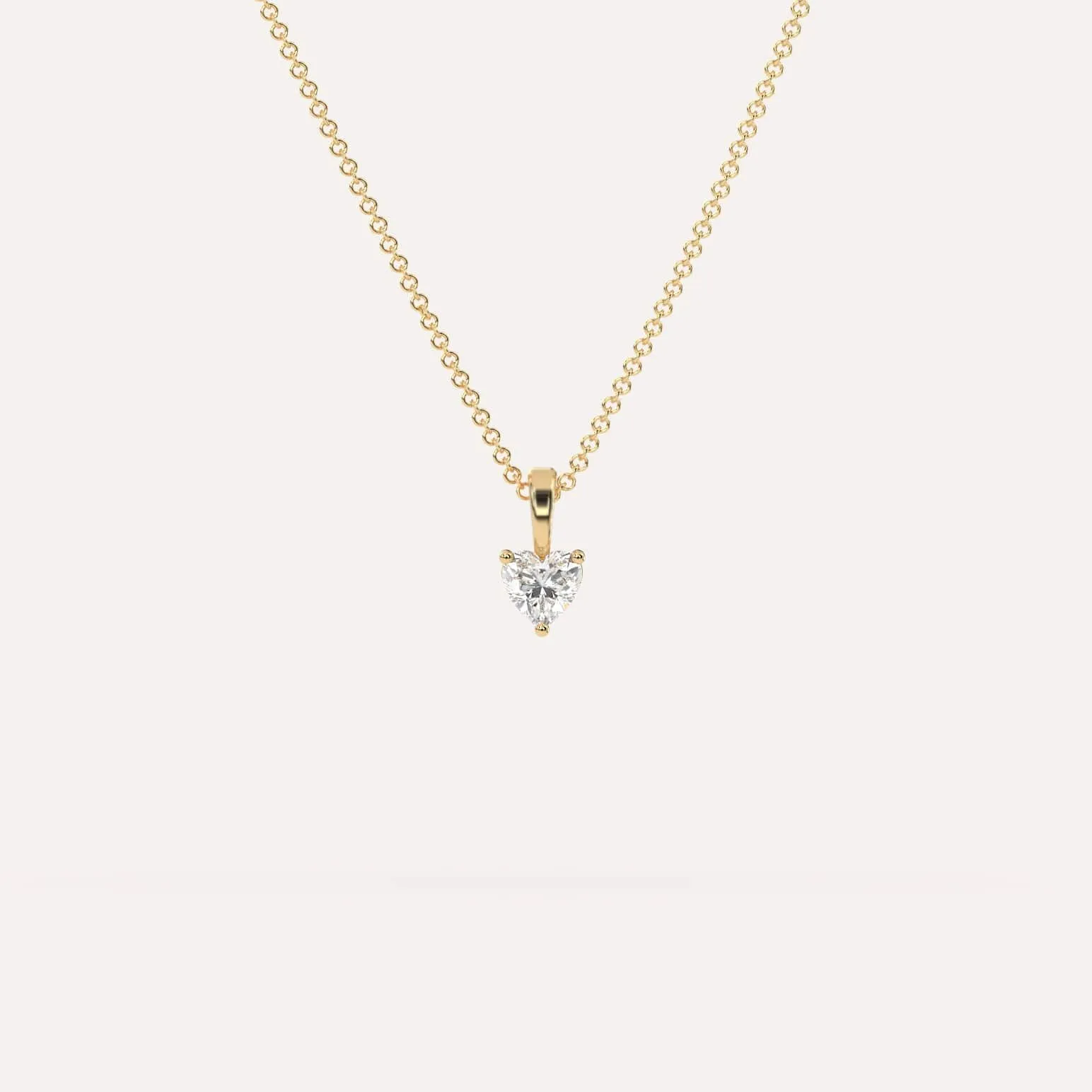 1/4 carat Heart Diamond Pendant Necklace