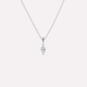 1/4 carat Marquise Diamond Pendant Necklace