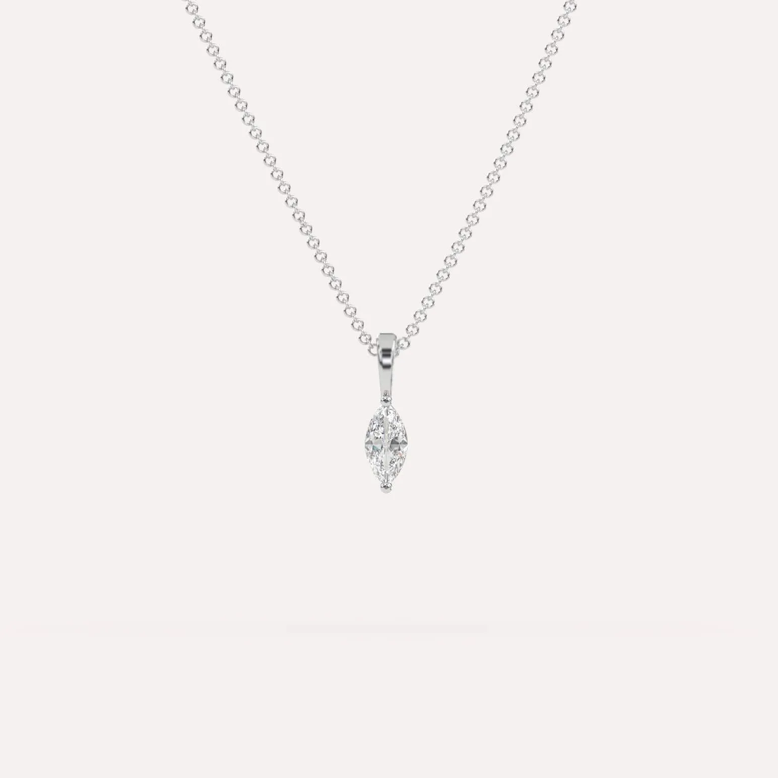 1/4 carat Marquise Diamond Pendant Necklace