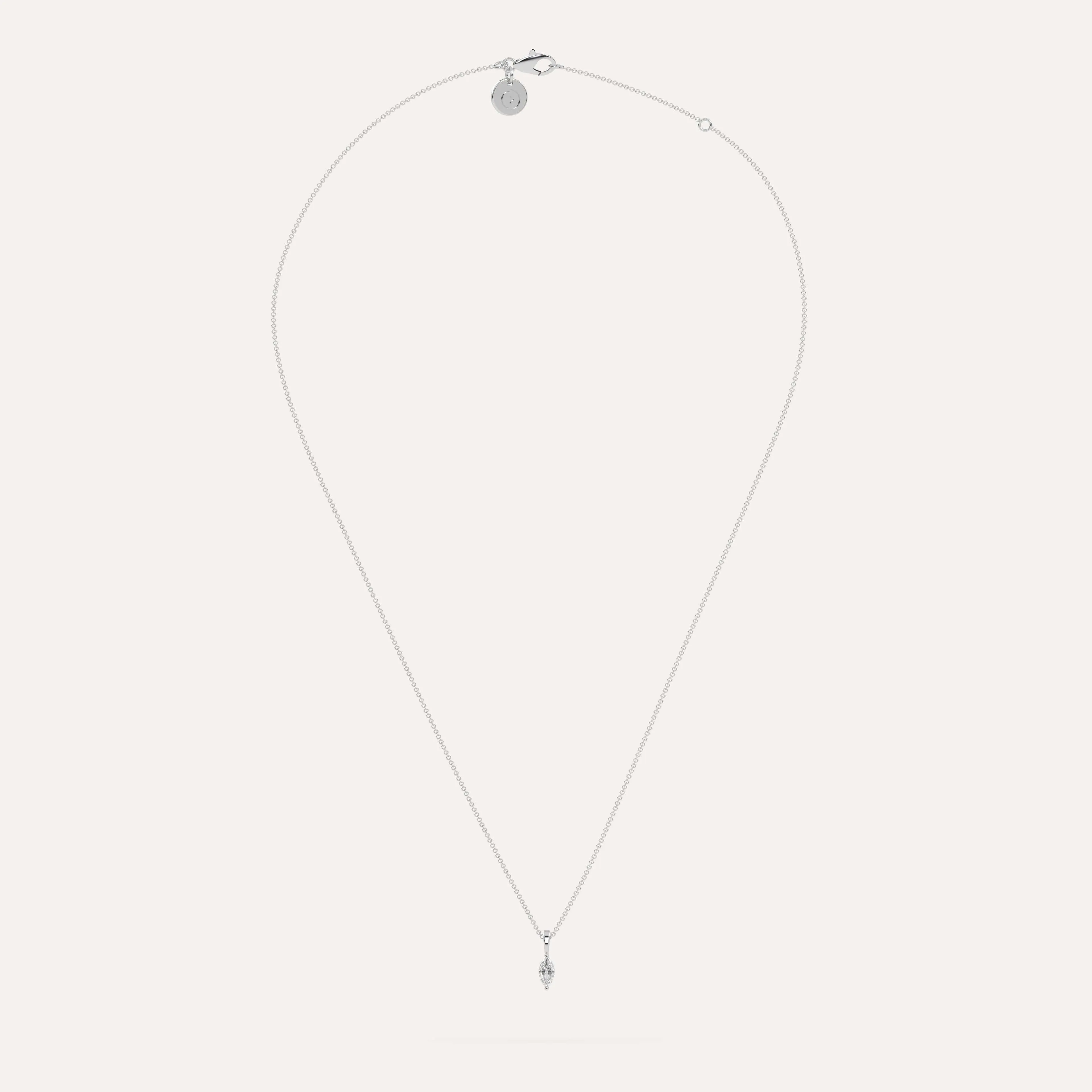 1/4 carat Marquise Diamond Pendant Necklace