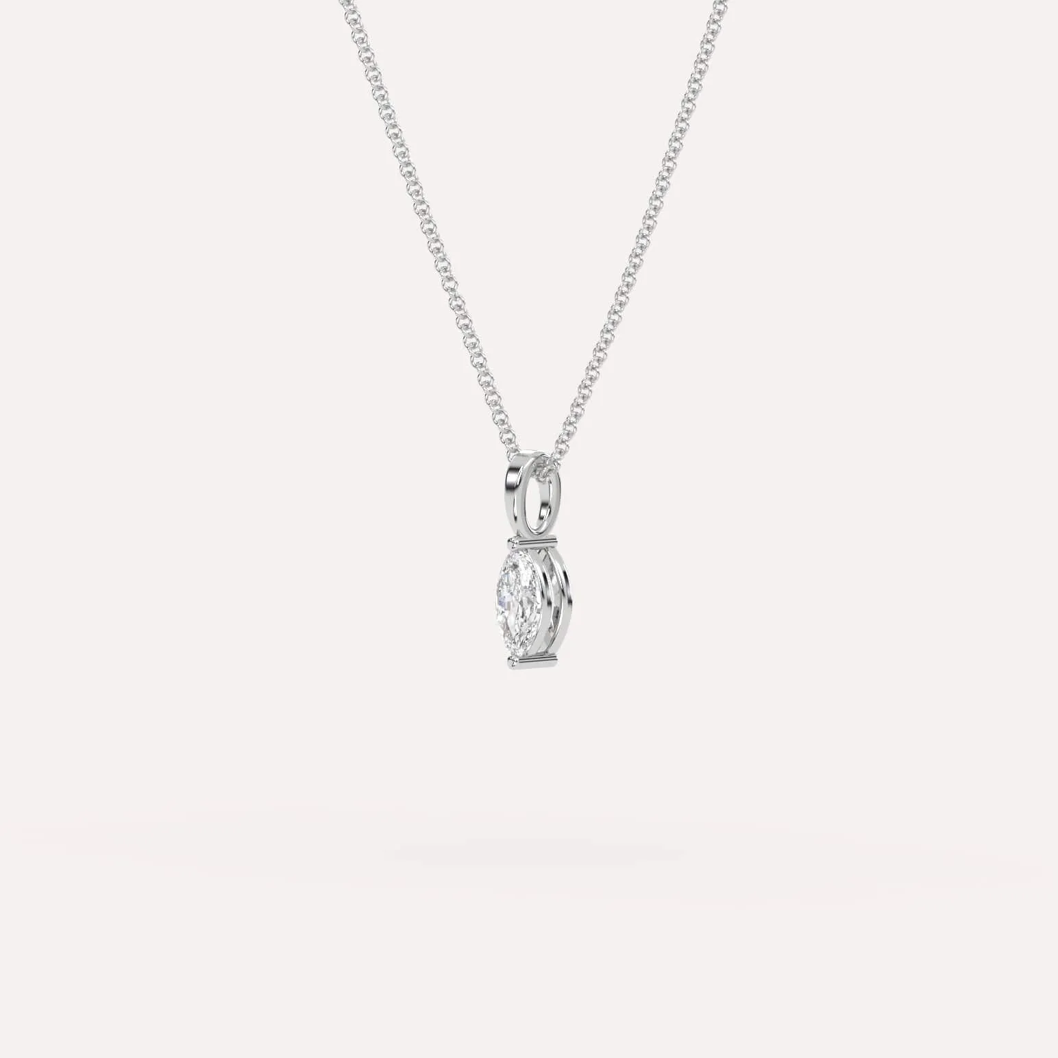 1/4 carat Marquise Diamond Pendant Necklace