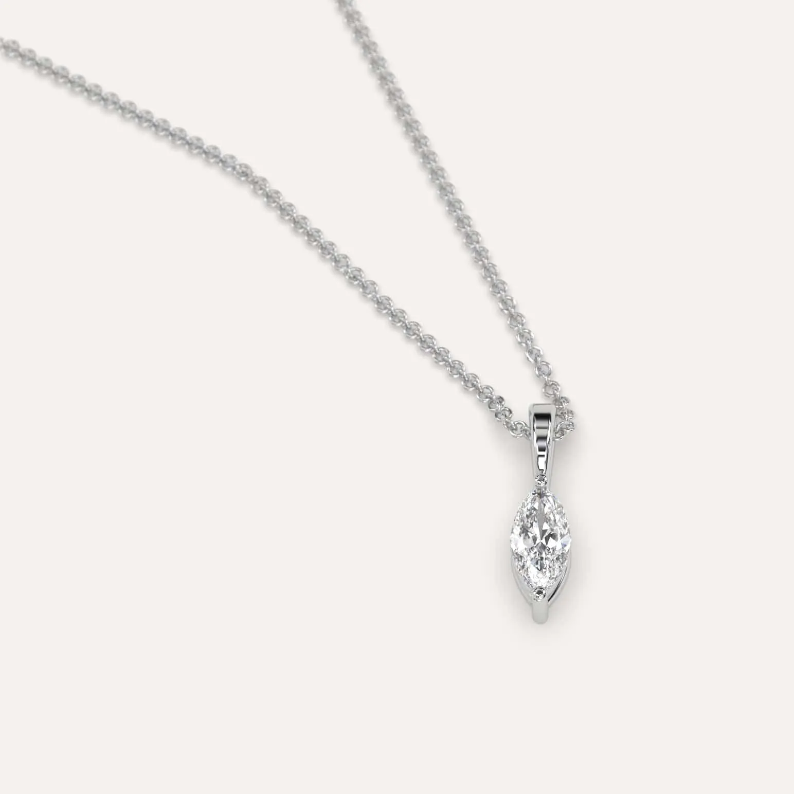 1/4 carat Marquise Diamond Pendant Necklace