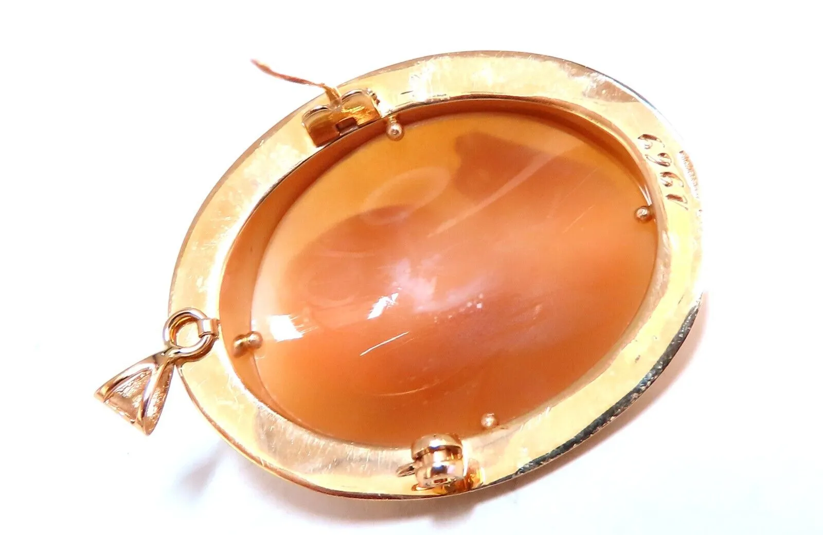 14kt Gold Cameo Gold Pin 1969