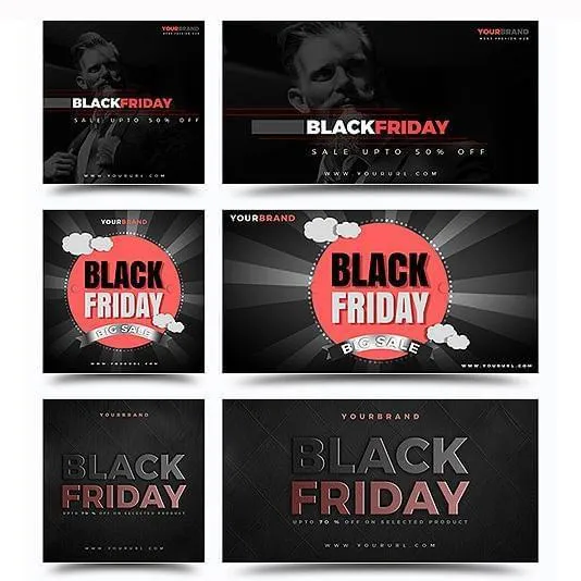 150 - Black Friday Instagram Facebook Banners
