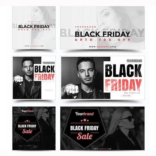 150 - Black Friday Instagram Facebook Banners