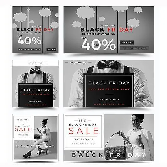 150 - Black Friday Instagram Facebook Banners