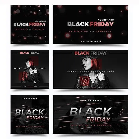 150 - Black Friday Instagram Facebook Banners