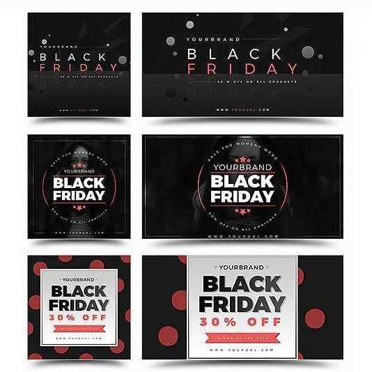 150 - Black Friday Instagram Facebook Banners