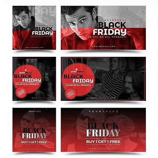 150 - Black Friday Instagram Facebook Banners