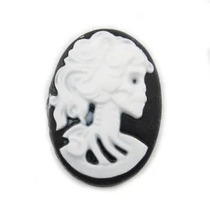 18*25MM Cream Oval Cameo Cabochon,Sold 50pcs per lot