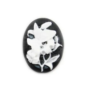 18*25MM Cream Oval Cameo Cabochon,Sold 50pcs per lot
