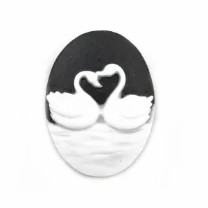 18*25MM White Oval Cameo Cabochon,Sold 50pcs per lot