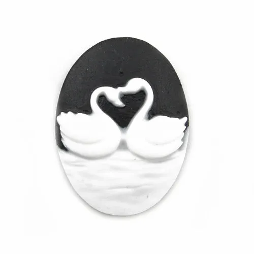 18*25MM White Oval Cameo Cabochon,Sold 50pcs per lot