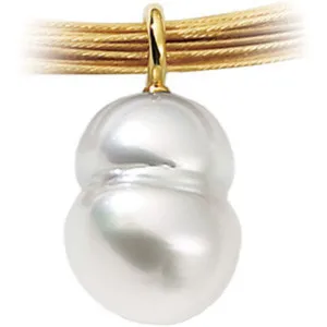18KT Yellow Gold Paspaley Pearl Elegant Pendant Charm