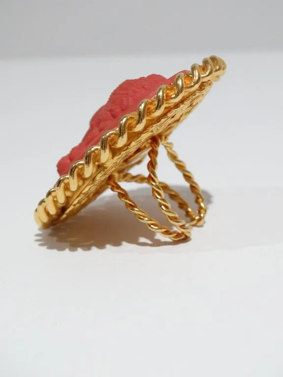 1970s William de Lillo Cameo Ring