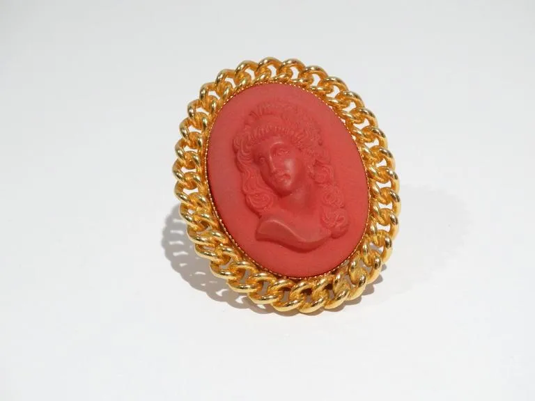 1970s William de Lillo Cameo Ring