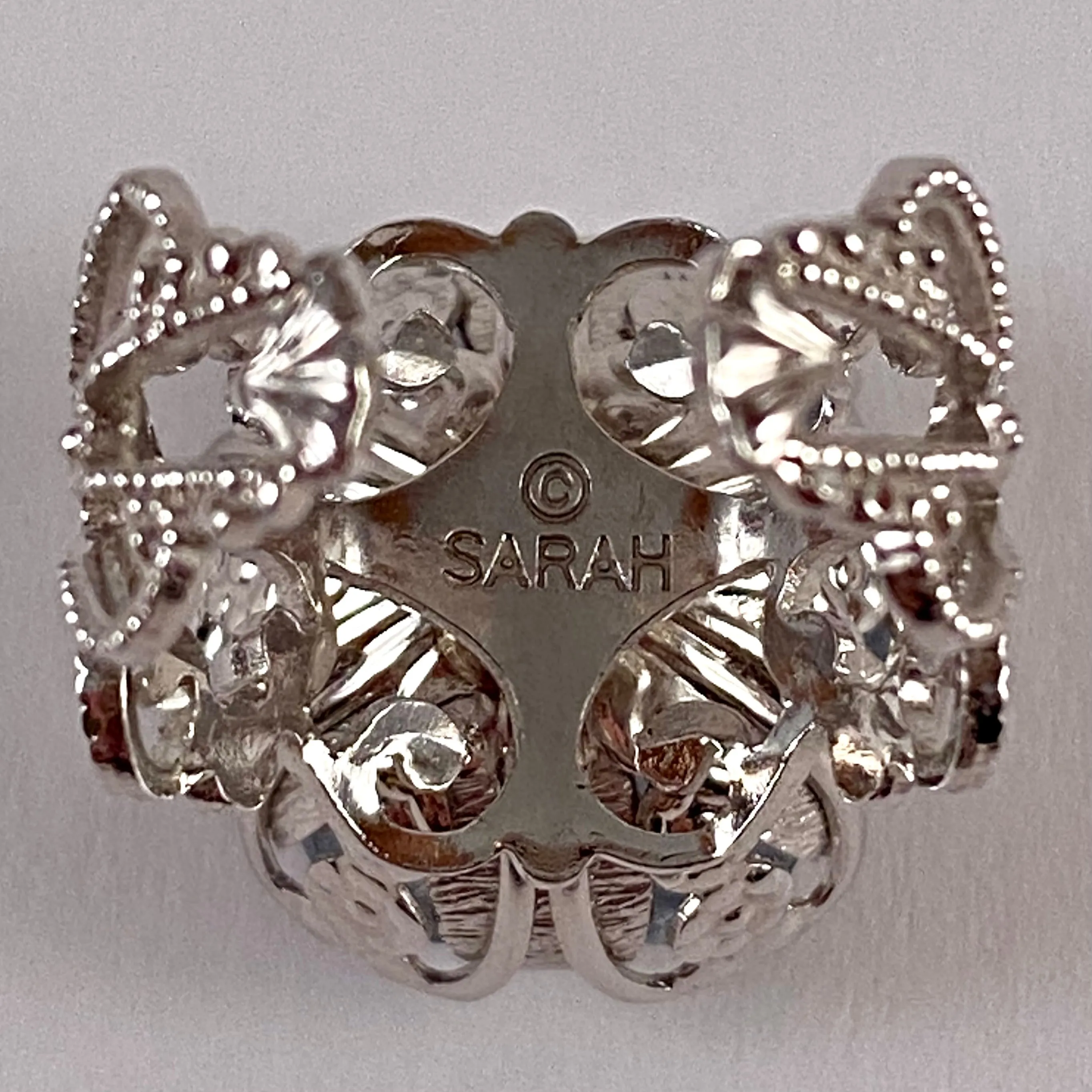 1973 Sarah Coventry Blue Lace Ring