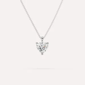 2 carat Heart Diamond Pendant Necklace
